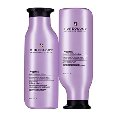 Hydrate Moisturising Shampoo and Conditioner Set For Medium to Thick Dry Colour Treated Hair Veg