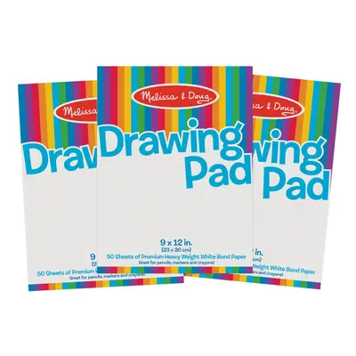 Melissa & Doug Drawing Paper Pad (9 x inches) - Sheets 3-Pack