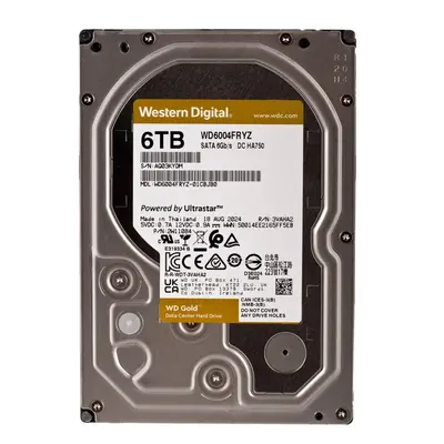 Western Digital Gold WD6004FRYZ internal hard drive TB RPM MB 3.5" Serial ATA III