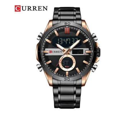 (black) Curren Men Designer Watches Luxury Watch Brand Sport Digital Wristwatches Multifunctiona