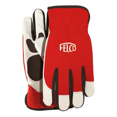 (Medium) Felco Work Gloves Model - soft leather with elasticated cuff - Genuine Felco