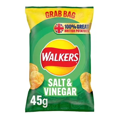 Walkers Salt & Vinegar Crisps 45g (Case of 32)