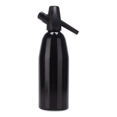 (black) Manual 1l Soda Siphon Co2 Dispenser Water Bubble Generator Cool Drink Cocktail Soda Mach