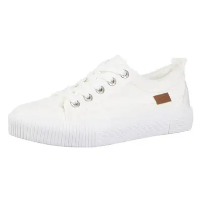 Blowfish Malibu Womens Clay Sneaker White Smoked 16oz Canvas 8.5 US