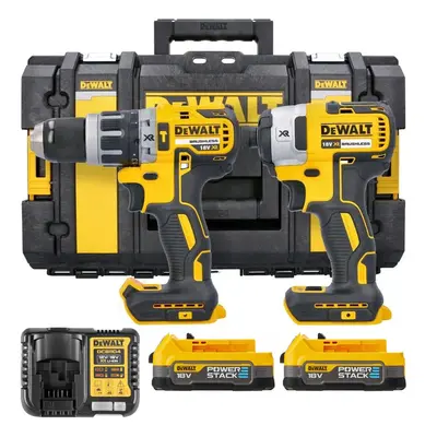 Dewalt DCK266E2 18v Brushless DCD796 Combi Drill DCF887 Impact Driver POWERSTACK