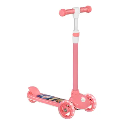 AIYAPLAY Kids Wheel Scooter for Years Old w/ Adjustable Height, Pink