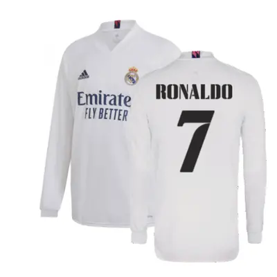 (XXL) Real Madrid Long Sleeve Home Shirt (RONALDO 7)