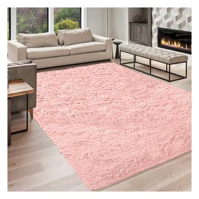 (160 cm x cm (5ft in x 7ft in)-Bedroom Carpets, Pink) Anti-Slip Super Soft Mat Living Room Bedro