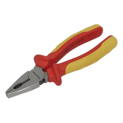 175mm Combination Pliers - Serrated Jaws - Hardened Cutting Edges - VDE Approved