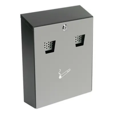 Wall Mounted Cigarette Bin - Fittings Included - Commercial Building Litter Bin