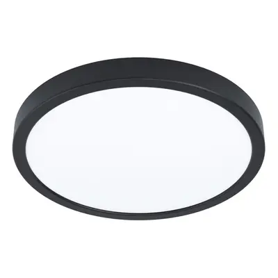 Wall Flush Ceiling Light Colour Black Shade Round White Plastic LED 20W Included