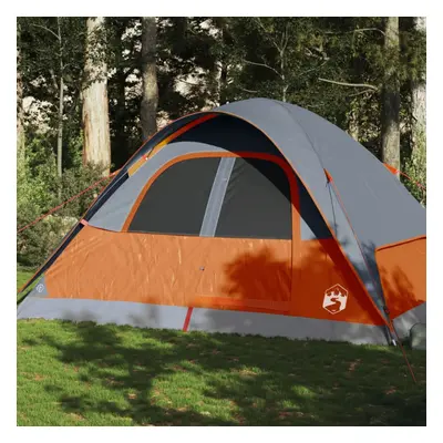 vidaXL Family Tent Dome 6-Person Orange Waterproof