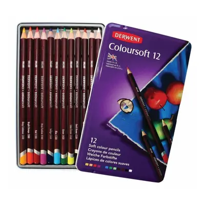 Derwent Coloursoft Colouring Pencils, Set of 12, Professional Quality