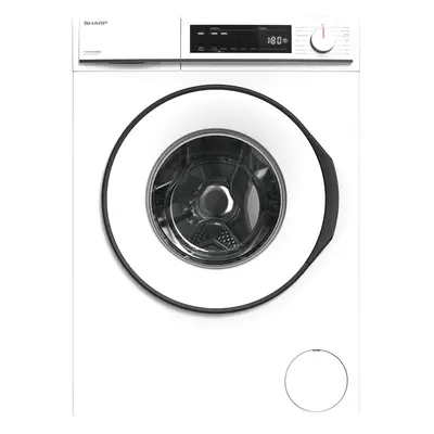 Sharp ES-NFB814BWNA-EN 8kg Washing Machine - rpm Spin - EcoLogic & Allergy Smart - White - A Rat