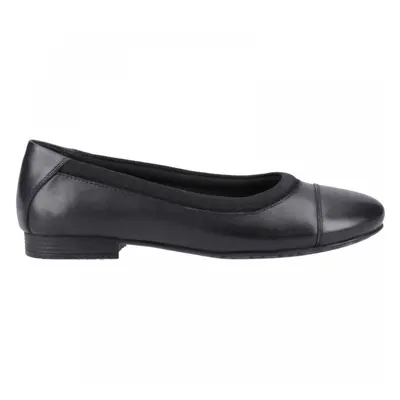 (6 (Adults'), Black) Emma Senior Black Girls Slip On School Shoes