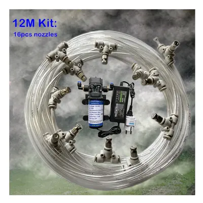 (12M Transparent Kit) A11 Electric sprayer 12V water pump 6M -18M disinfection watering kits 6mm