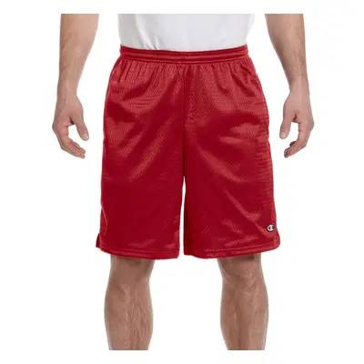 Champion Men's Long Mesh Short With Pockets Scarlet XX-Large