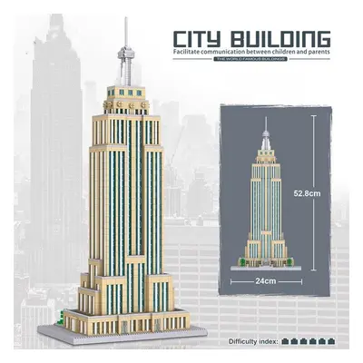 8192 World Architecture New York Empire State Building 3D Model Mini Diamond Blocks Bricks Build