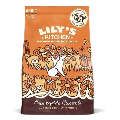 Lily's Kitchen Chicken, Duck & Sweet Potato Countryside Casserole Natural Grain Free Complete Ad