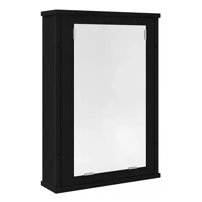 (black oak) vidaXL Bathroom Mirror Cabinet Black Oak 42x12x60 cm Engineered Wood