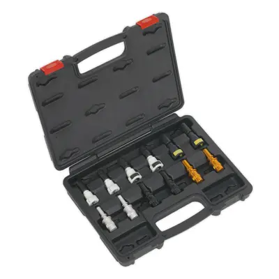 12 Piece Diesel Fuel Line Blanks Set - Male & Female Connectors - Line Stoppers