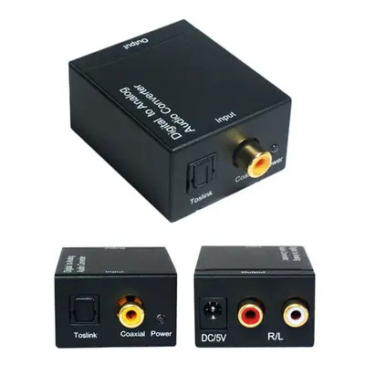 Digital Coaxial/Optical To RCA PHONO Sound bar Converter Adapter SPDIF Cable