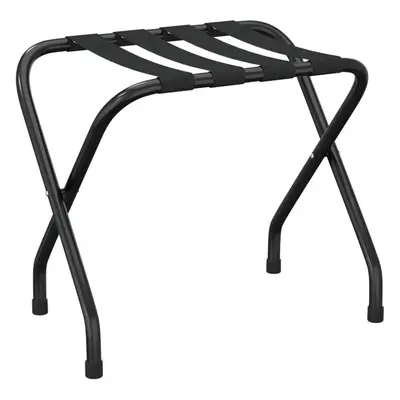 (Black, x x cm) vidaXL Luggage Rack with Backrest Black/Black and Silver 56x39x52/56x40x49 cm