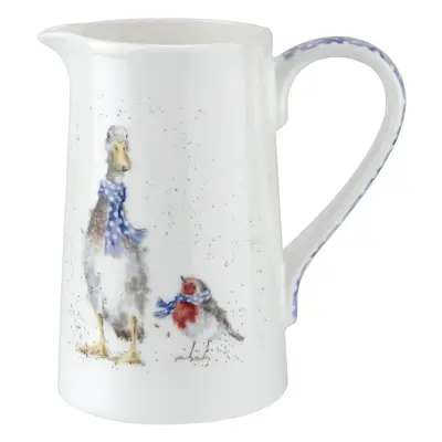 Portmeirion Home & Gifts Wrendale Jug (Duck & Robin), Bone China, Multi Coloured, 14.5 x 9.5 x c