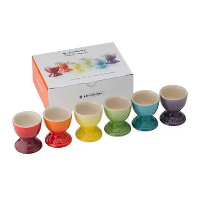 (As show, One size) Plain Colourful Set of Egg Cups with Base, Colourful Egg Holder, Breakfast A