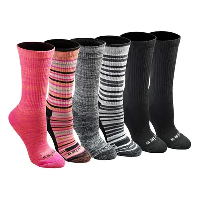 Dickies Women's Dri-tech Moisture Control Crew Socks Multipack Stripe