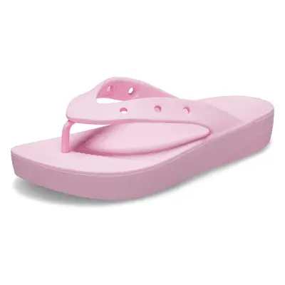 Crocs Women's Classic Flip Flops | Platform Shoes Flamingo