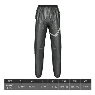 (Black pants, XXXL) Cycling Raincoat Waterproof Breathable Cycling Jacket Reflective Clothing Me