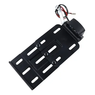 (A Silver) Motorcycle Accessories LED Foldable Side Adjustable License Mount Bracket