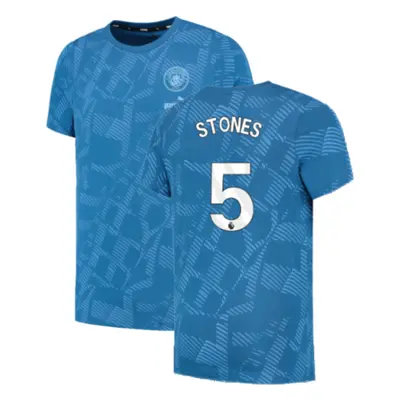 (3XL) Man City FtblCore AOP Tee (Lake Blue) (STONES 5)