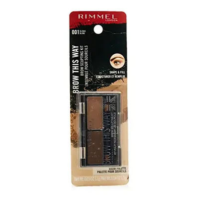 Rimmel Brow This Way Sculpting Kit, Blonde, Powder oz, Wax oz, Brow Sculpting & Styling Kit with