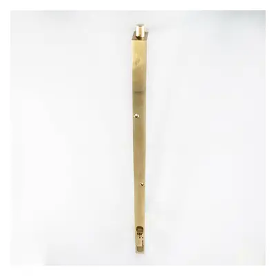 Lever Action Flush Door Bolt with Flat Keep Plate x 20mm Polished Brass