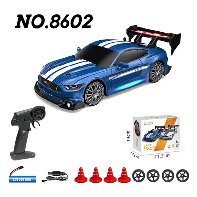 (8602 Blue) RC Drift Racing AE86 1/24 4WD 30KM/h High Speed Light 2.4G Radio Controlled Car Mode