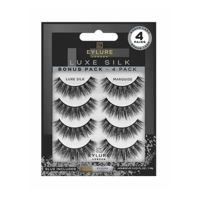 Eylure False Lashes Luxe Silk Marquise with Adhesive Included Pair