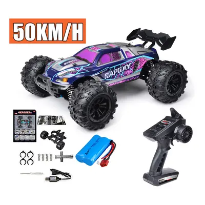 (16101-PP-1B) Rc Car Off Road 4x4 High Speed 75KM/H Remote Control Car With LED Headlight Brushl