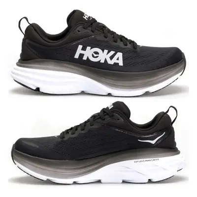 (Black & White, UK4/EU37) HOKA ONE ONE Clifton Womens Lightweight Running Shoes Athletic Trainer