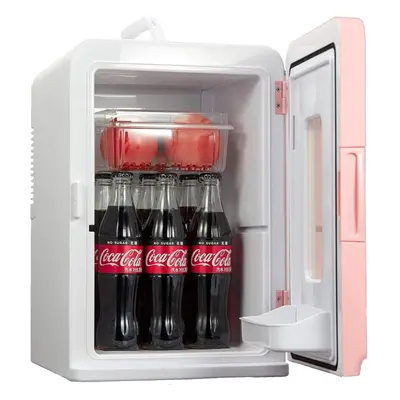 Mini Fridge 15L/21 Cans, Portable AC DC Power Supply Small Refrigerator