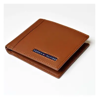 Tommy Hilfiger Men's Protected Tan Leather Passcase Wallet 31TL22X063