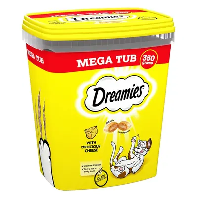 Dreamies Cat Treats Cheese 350g (pack of 2)