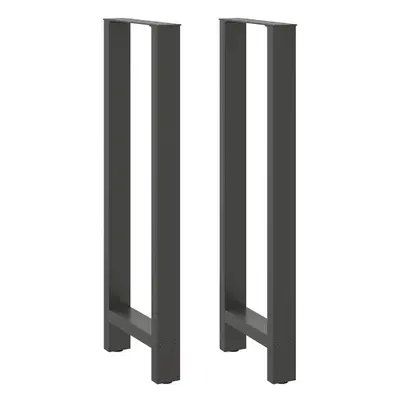 (anthracite, x (110-111) cm) vidaXL Coffee Table Legs Desk Legs Metal Furniture Legs Bar Stand D