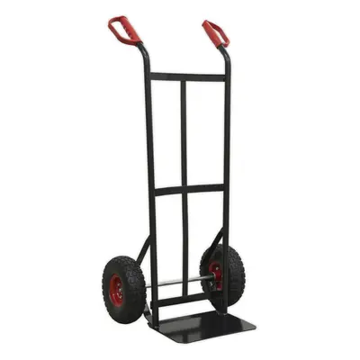 250kg Heavy Duty Sack Truck & 250mm SOLID PU Tyres - Deep Shelf For Larger Boxes