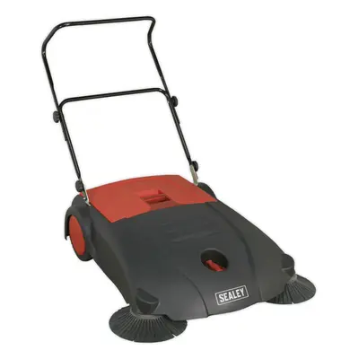 800mm Floor Sweeper - Hard Floor 4-Brush System - 40L Hopper - Tubular Handle