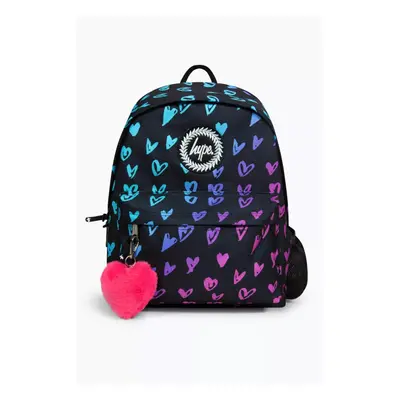 Hype Unisex Scribble Heart Pink Crest Backpack