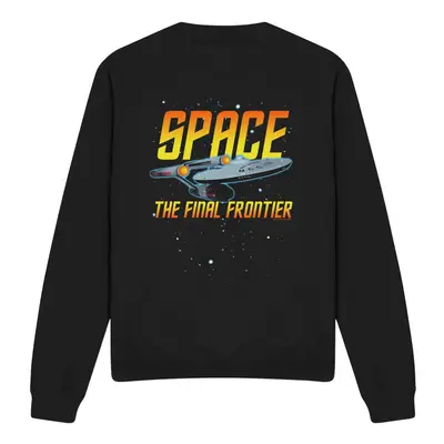 (XL, Black) Star Trek Unisex Adult Space Sweatshirt