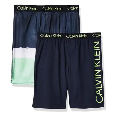 Calvin Klein Boys' Little Lounge Pajama Shorts Pack Dipdye/Black I