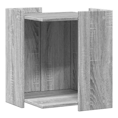 (grey sonoma, x x cm) vidaXL Cat Litter Box Enclosure Cat House End Table Engineered Wood